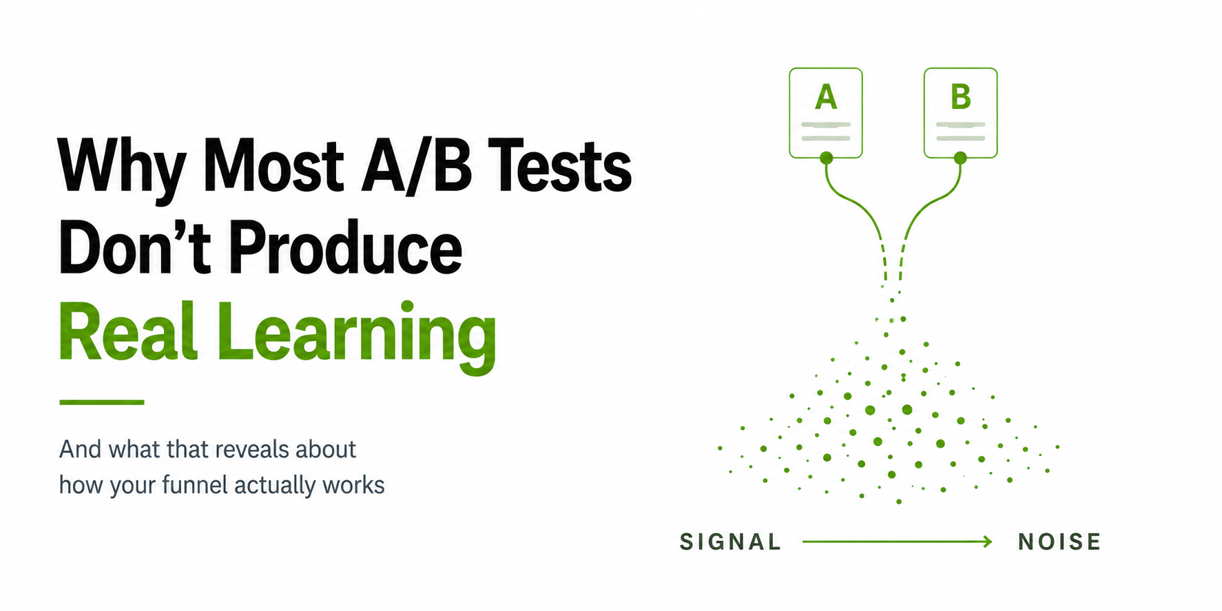 Why Most A/B Tests Don't Produce Real Learning